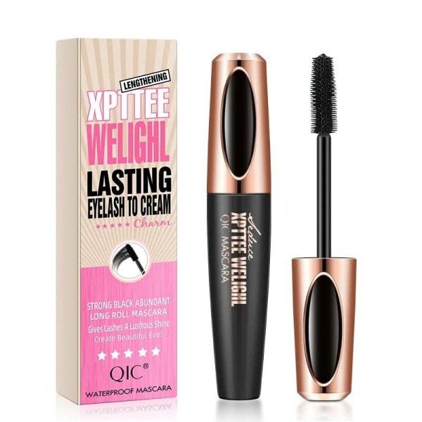 4D vannfast  krøllet diamant silke  fiber mascara for vippeforlengelse