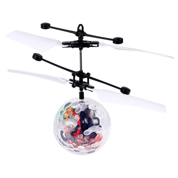 Farverig Mini Shinning LED Drone Lys Crystal Ball Induction Quadcopter Aircraft  drone Flying Ball Helikopter