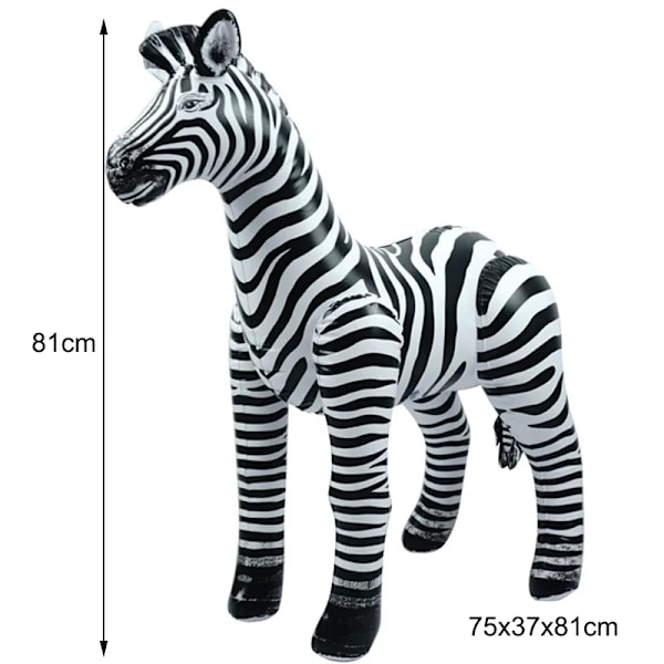 Stor Simulering Giraf Zebra Jungle Dyr oppustelig ballon