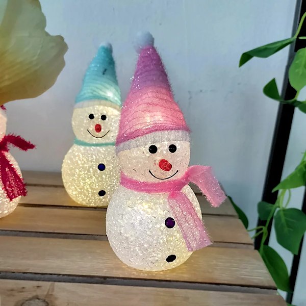 Joulu Lumiukko Sisustus valo aurinko LED Puutarha vedenpitävä valo