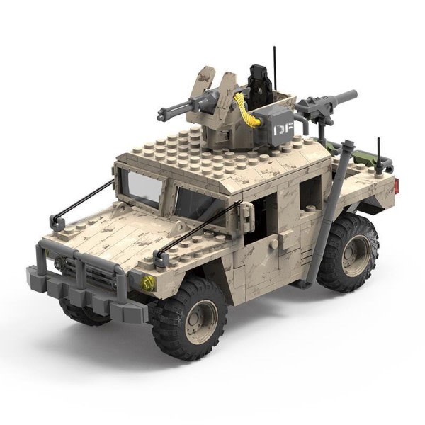 Militær serier ørken overfald køretøj specialstyrker SWAT Figurer Gør-det-selv-model Bygge klodser Klodser Legetøj