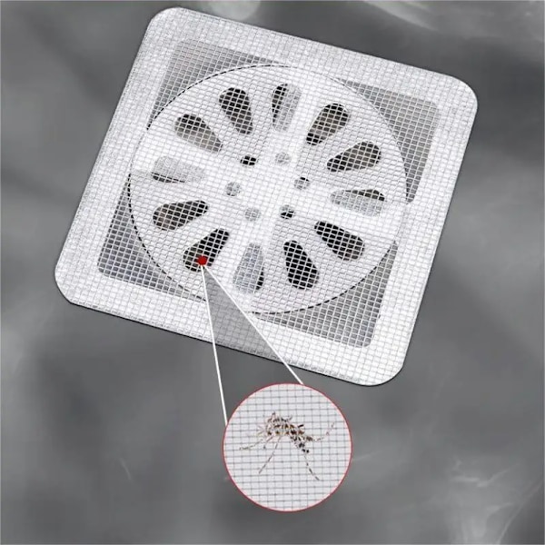 20 bitar Badrum Sho Drän Filter - PVC Vävd Dränage Mesh Net Hår Fångare
