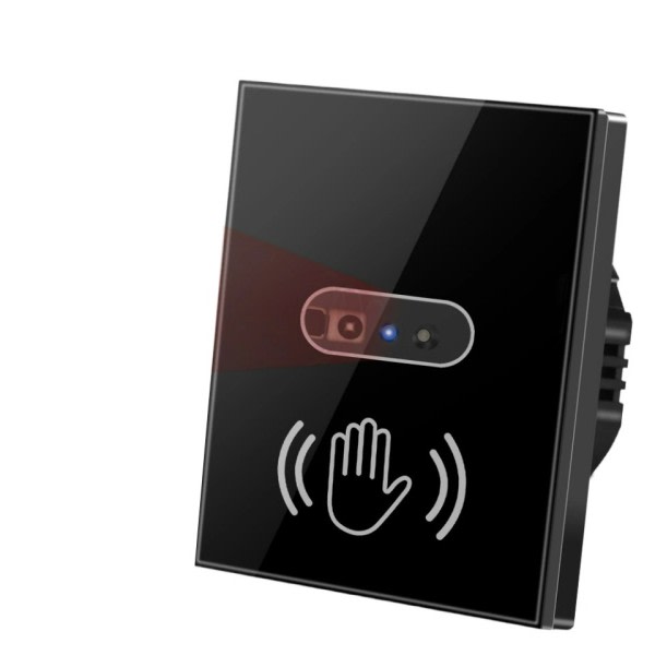 Vägg Smart Ljus Switch IR Sensor Glas Skärm Panel
