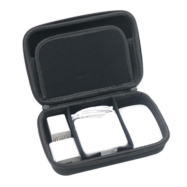 Universal Big Capacity EVA Hård Rejse Opbevaring Taske etui til Apple MacBook Strøm Adapter/Muse/Coplader Og kabler