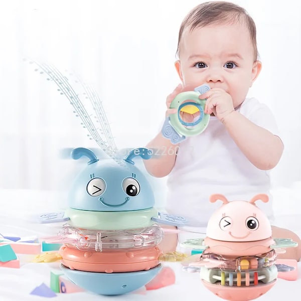 Montessori Tumbler Leksaker För Bebisar Bringningar Docka Småbarn Utbildnings Stackning Musik Leksak