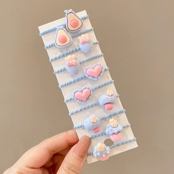 Barn Hår Accessoarer Tecknad Resår Band Baby Huvud Läder Rep