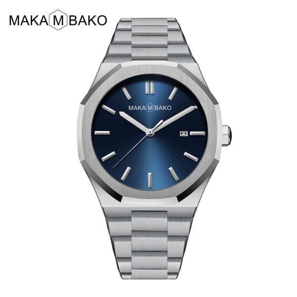 Rustfrit stål Herre armbåndsur Classic Business Vandproof Man Sort Ur Japan Movement Quartz Herre ure