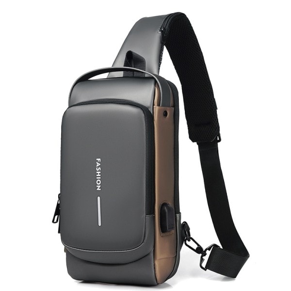 Multifunktion Patent Läder Bröst väska Her Vattentät Her Crossbody väska