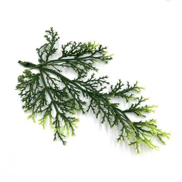 5 stk jul grøn fyr nåle kunstig blomst falsk plante