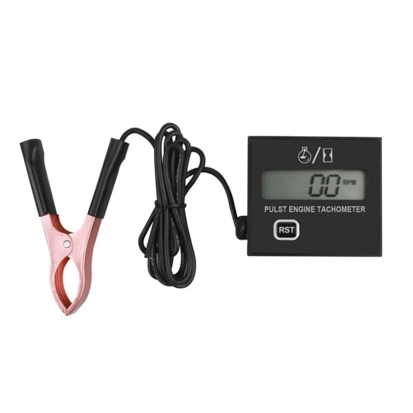Benzin Motor Digital Skærm Tach Time Meter Gauge Induktivt Speedometer