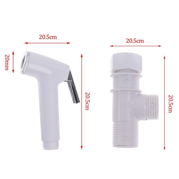 Bärbar bidé spruta set handhållen adapter fäste toalett rengöring verktyg