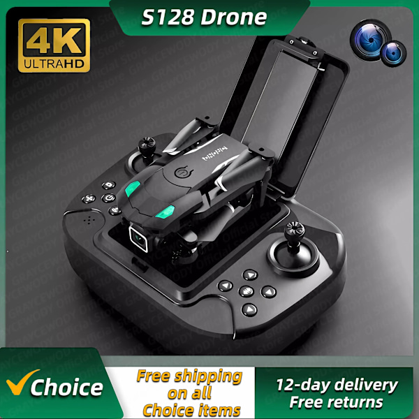 Mini Drone 4K HD Kamera Tresidig Hindringer Unngåelse Luft trykk Fast Høyde Profesjonell Fallbar Quadcopter Leker