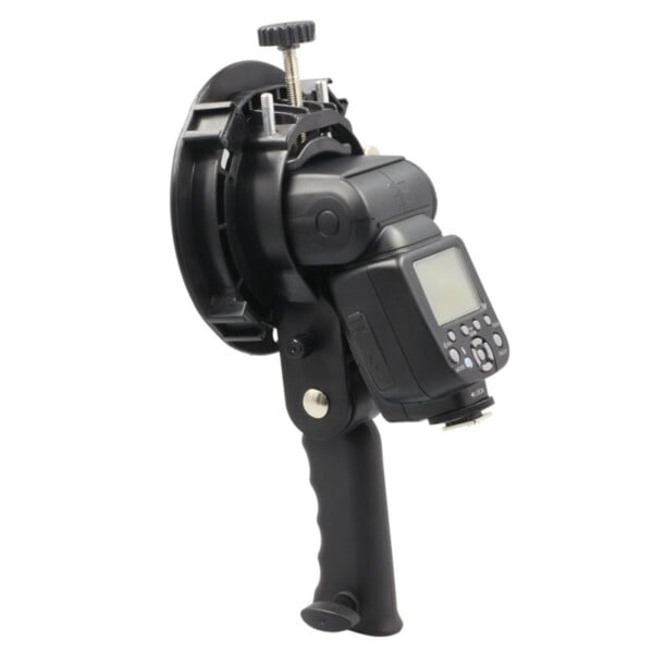 Handhållen Grip Bowens S Mount Holder for Speedlite Flash Snoot Softbox