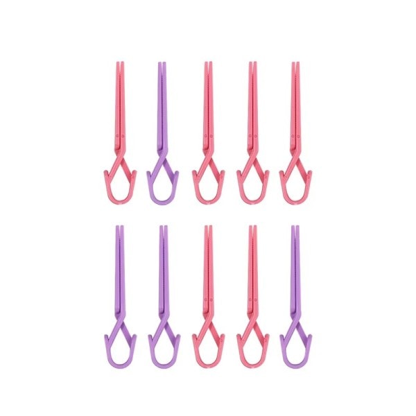 10 stykker Negle Klip Set Blandet Farve Neglekunst Farvning Beskyttelse Klips Manicure Værktøj