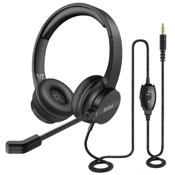 Langalliset kuulokkeet mikrofonilla PC/PS4/Xbox peli kuulokkeet