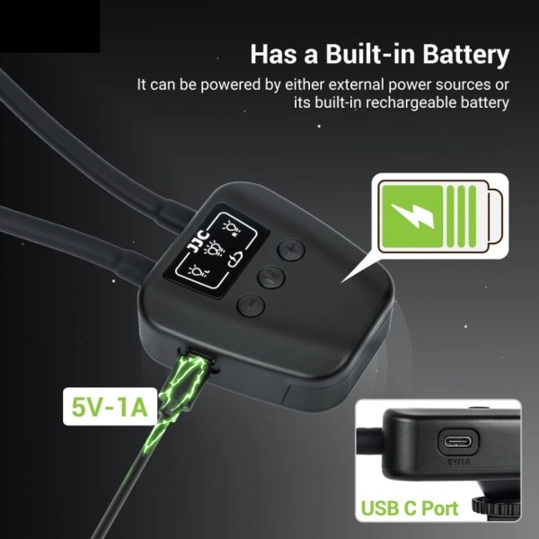Lang Makro LED Lys 10-niveauer Justerbar Kamera Makro Arm Lys Belysning Lampe 600mAh Buit-In Batteri Fotografi Tilbehør