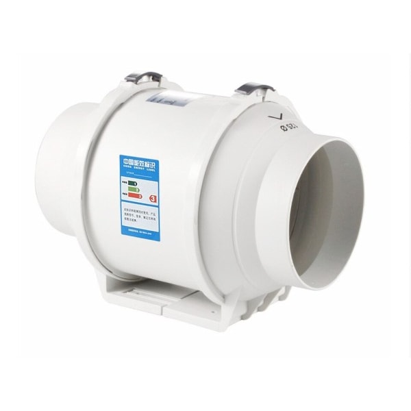 220V Eksos vifte Hjem Silent Inline Rør Kanal vifte Bad avtrekk