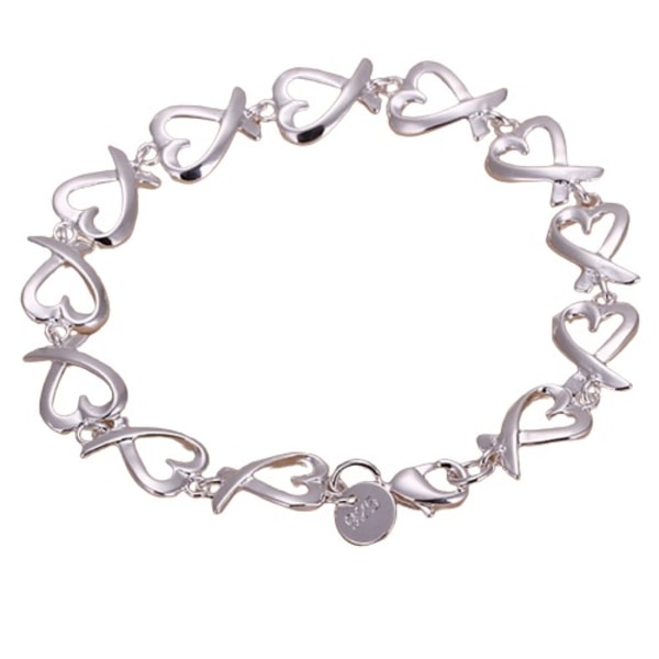 925 sølv armbånd for kvinner bryllup dame søt edel pene smykker e632 |  Fyndiq