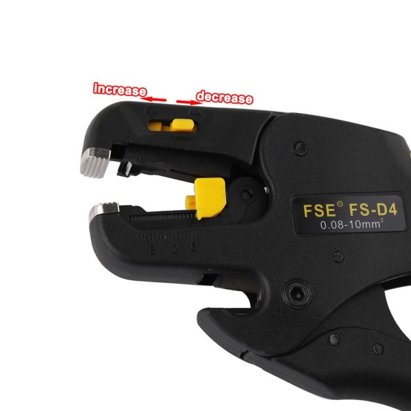 Tråd avdragare Verktyg avisolering tång automatisk 0,08-10mm2 28-8AWG kutter kabel sax