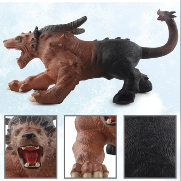 Stor Jurassic Simulering Blød Gummi Lydende Dinosaur Variant Magic Dragon Treangle Dragon