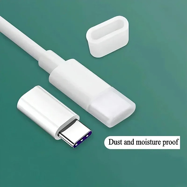 För IOS Typ C Micro USB A Charging Port Protective Cover