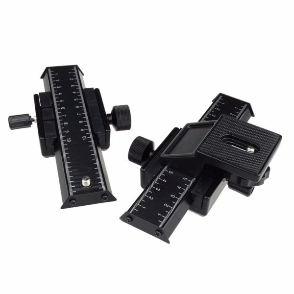 4 vägs Makro Shot Fokusering Rail Slider för SLR DSLR DC