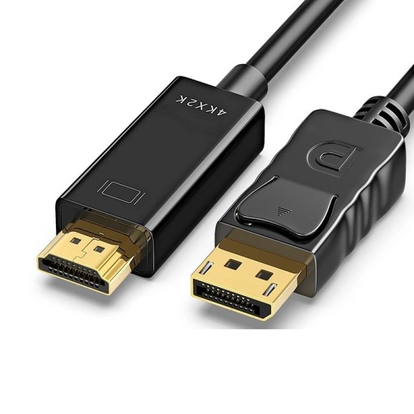4K 2K DisplayPort til HDMI-kompatibel Video Audio Konverter Adapter