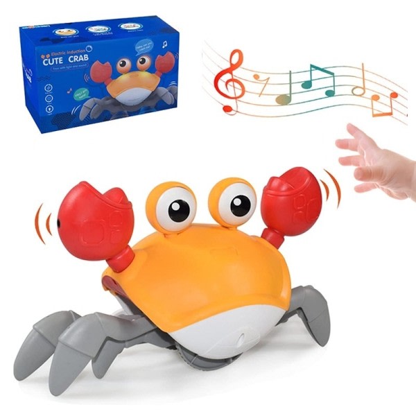 Dans Krabbe Løb Væk Legetøj til Babyer Crawling Interaktiv Escape Krabber