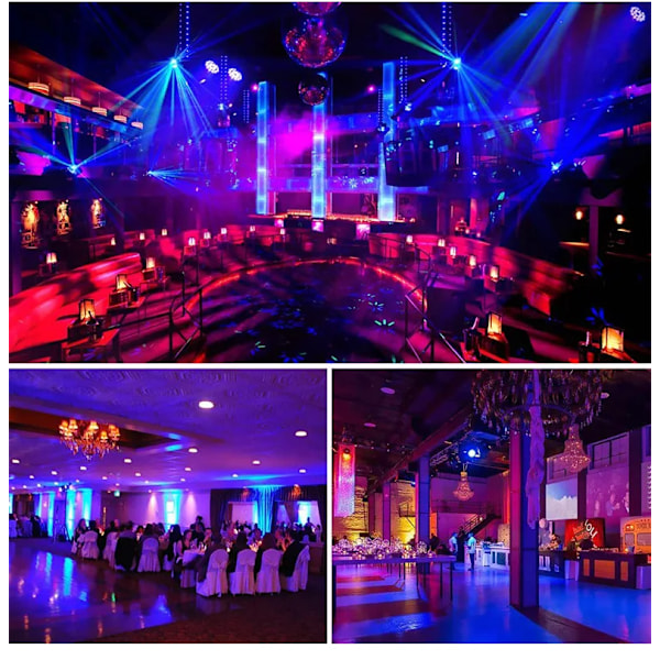 36W Professionell Disco ljus DMX512 Voice Control RGB LED Ktv Bar Party DJ Dekorativ Scen Ljus Effekt Projektor par lampa