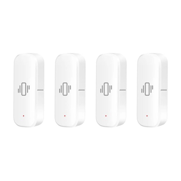4 delar Smart Vibration Sensor Detektering Smart Life APP Meddelande Realtid Monitor