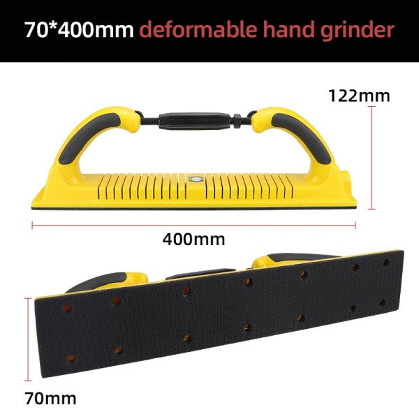 Manuell Slipning Block Sandpapper Maskin Hand Slipning Hållare Handhållen Polermaskin Slipmaskin