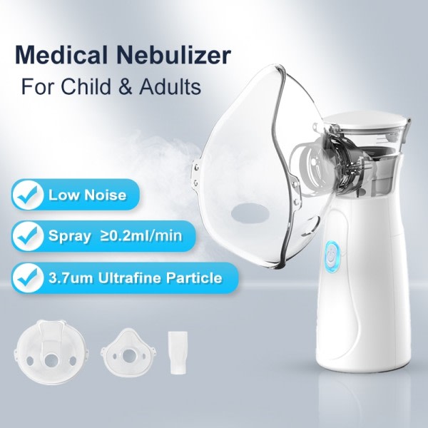 Bærbar Nebulizer Inhalator Voksen Børn Mini Silent Steam Nasal Fugter Inhalator Værktøj