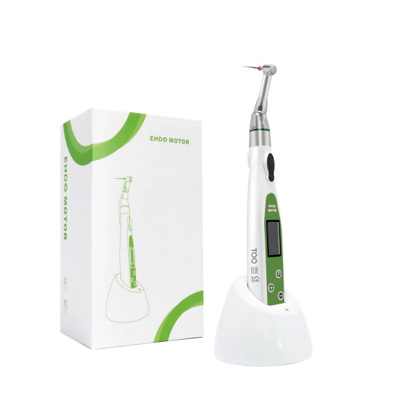 Dental LED Wireless Mini 16:1 Reduction Contra Angle Endo Motor Endodontic Behandling Root Canal