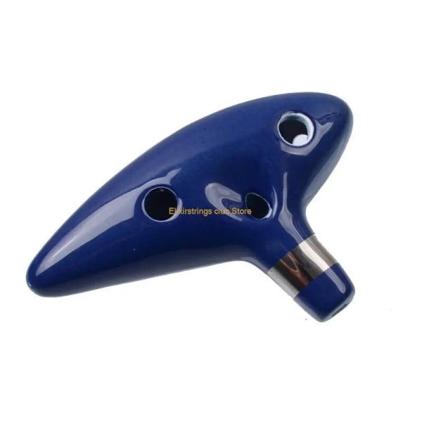12 Hole The Legend Ocarina of Time Blue Alto C Fløjte Blæs instrument Naturlig lyd Nem At Lære Fin