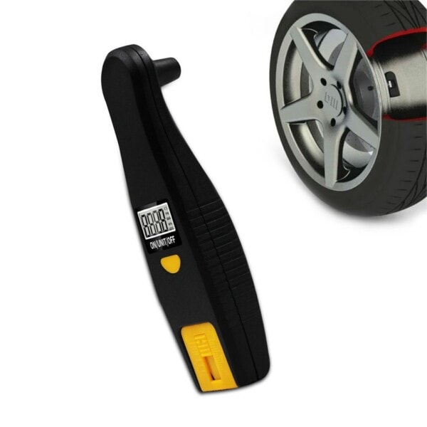 2 in 1 Digital Bil Däck Däck Luft tryck mätare Mätare LCD Display Manometer