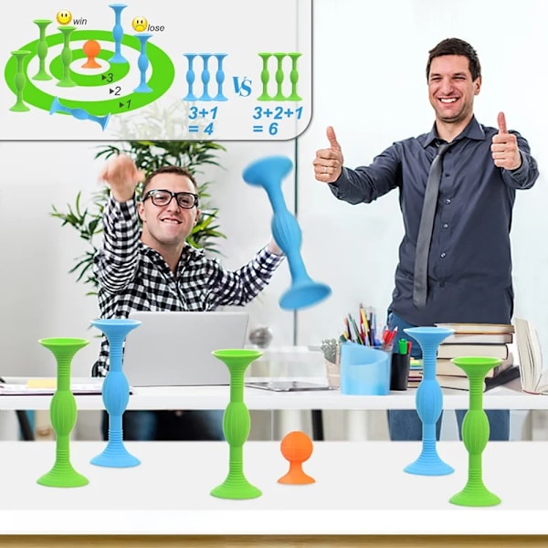 Vuxna Barn Inomhus Utomhus Stress Reliver Leksaker Sucker Dart Spel Set
