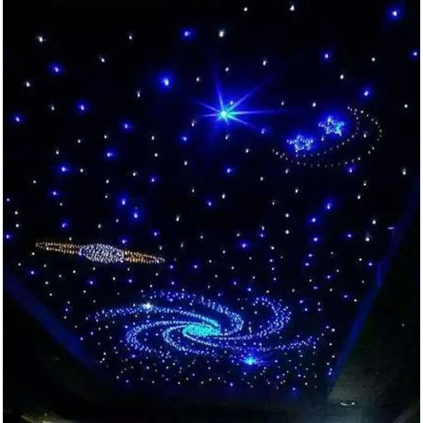 Fiber Optic LED lys Dobbelt Hoved Starry Sky Music Control Car