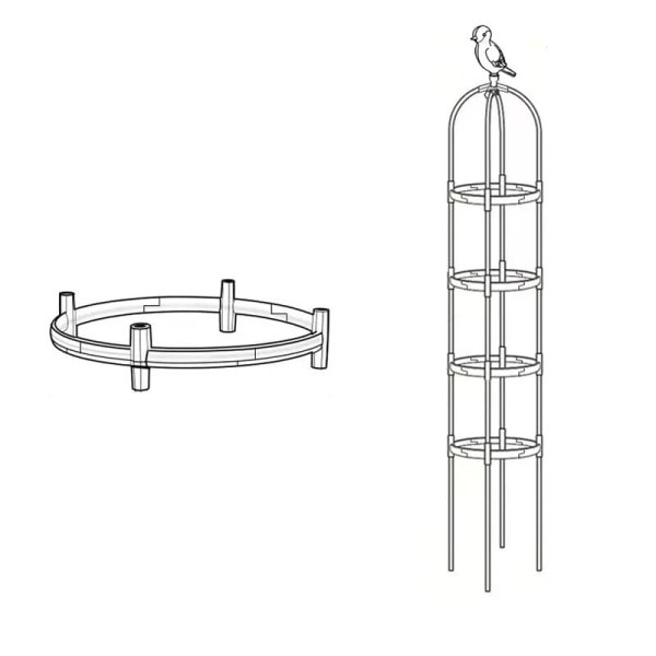 Klatring plante espalier hage tomat støtte bur for blomster planter støtte ramme espalier