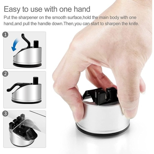 Kniv sliper kokk's kniv saks sliper for rette og sagtekniver, kjøkken kniver tilbehør gadget