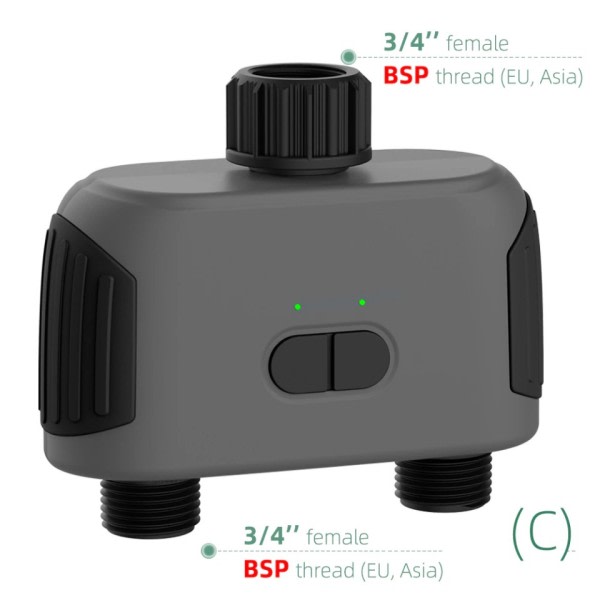 2-vägs vatten timer smart magnet ventil automatisk bevattning