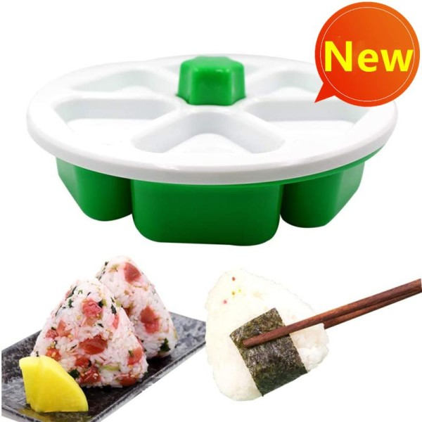 DIY Sushi Mugg Onigiri Risball Mat Press Trekantet Sushi Maker Mugg Sushi Kit Japansk Kjøkken Verktøy