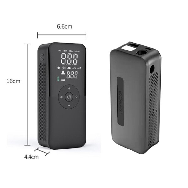 Bærbar Elektrisk Dæk Hjul Inflator Til Bil Cykel Motorcykel Mini Batteri Digital Display Luft Pumpe