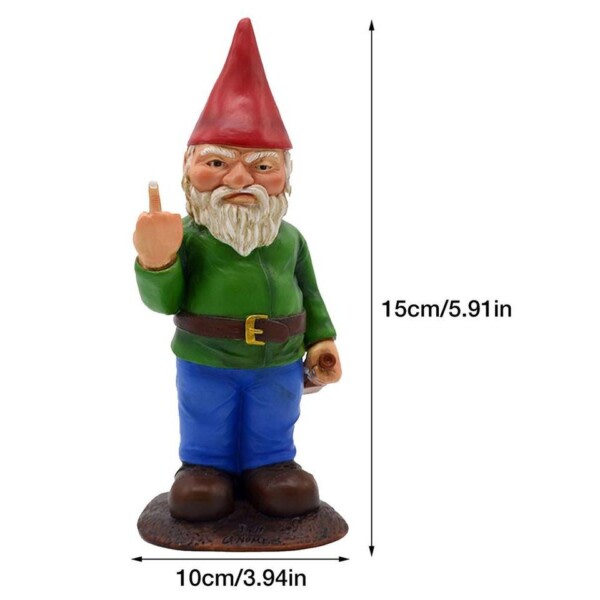 Mikro Landskap Trädgård Dekoration Gnome Staty Harts Trädgård Figuriner