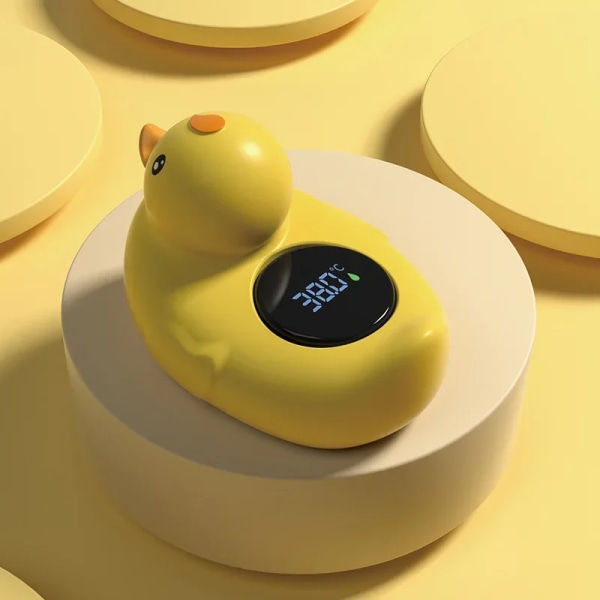 Liten gul and termometer baby badekar dusj vann termometer