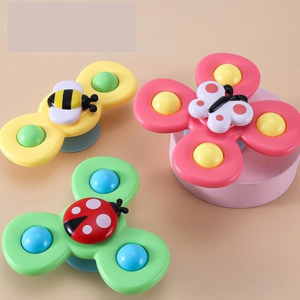 Vauvan kylpy lelut hauska uiminen imppu spinner imukuppi sarjakuva helistit fidget opetuslelut