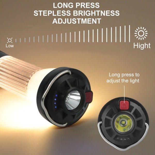 3000mAh Camping Lantern med magnetisk base Similar To Blackdog Goal Zero Lantern 5 Belysning Modes LED Lommelygter