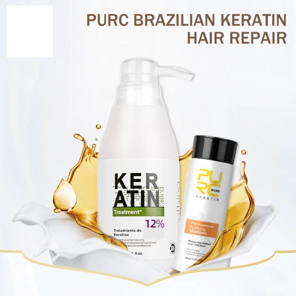 300ml Keratin Hår Behandling Renande Schampo Lätande Reparation Frizz Dry  Hår vård produkter