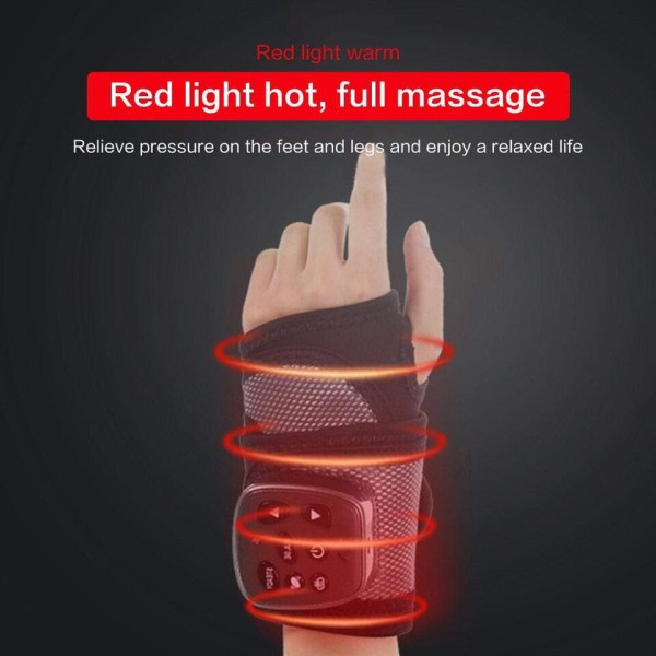 Multifunksjon ledd vibrasjon armbånd luft trykk elting varm komprimering meridian fysioterapi instrument