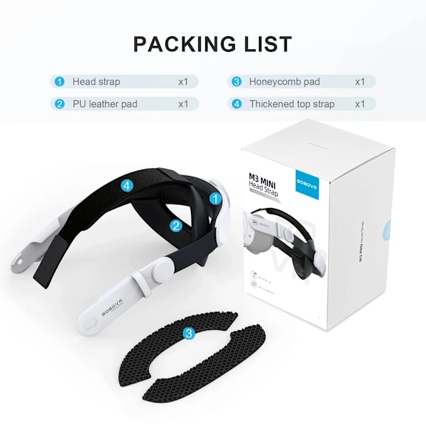 M3 mini Päähihna VR Lisävarusteet Yhteensopiva Quest 3/Quest 3s Kevyt Design