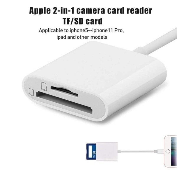 2In1 SD TF Memory Card Adapter SD Card Reader Data Converter